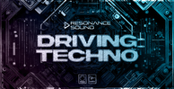 Resonance sound driving techno banner