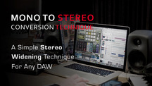 Studio tips stereo widening technique