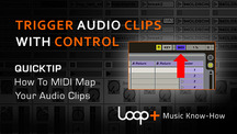 Quicktips how to midi map audio clips