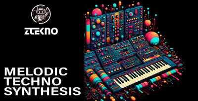 Ztekno melodic techno synthesis banner