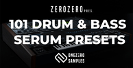 Onezero samples zerozero 101 drum   bass serum presets banner