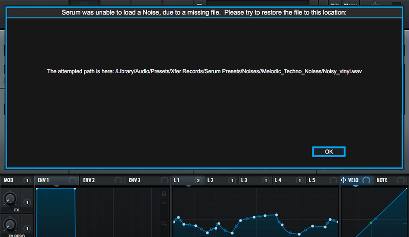 adding presets to serum adding presets to serum
