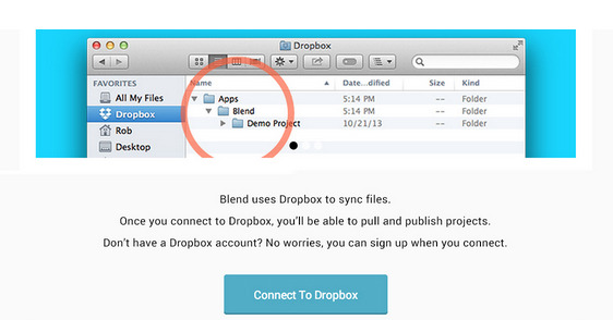 Syncing Dropbox with Blend
