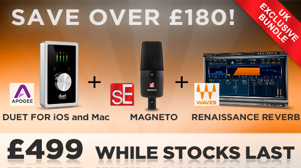 Apogee Duet, sE Magneto and Waves Renaissance bundle at Plugin Boutique