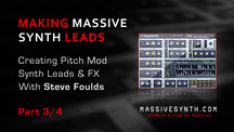 Massive synth create dubstep growl pitch mod leads part3