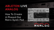 Ableton analog create retro synth pad