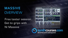 Synthcourses massive plugin instrument tutorial overview