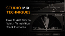 How to create stereo width on tracks