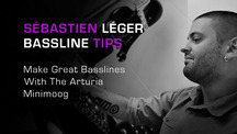 Sebastien leger basslines on arturia minimoog