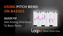 Quicktips using pitch bend on basses