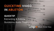 Quicktips extracting and editing quicktime audio in live