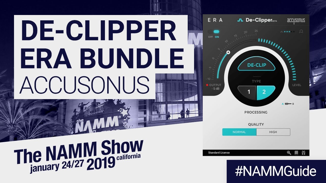 Decl Clipper Accusonus New De-Clipper Module | NAMM Show 2019