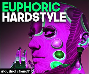 Loopmasters 5  euphoric hardstyle hard style  24 bit audio wav  kick drums  snares  hardcore  rawstyle  risers  drum shots  melodies  vocals  fills  fx  loops 300 x 250