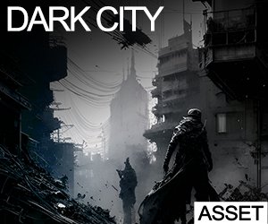 Loopmasters asset dark city audio design kits film music sound design industrial cinematic experimental music atmos drones noises fx 300 x 250