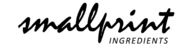 Smallprint ingredients black web