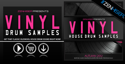 Vinyl house drum samples