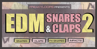 Edm snares   claps vol 2 1000x512