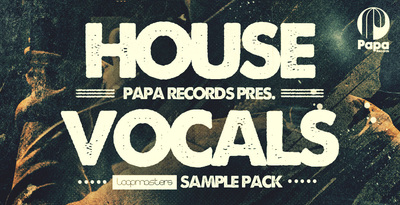 Vocal loops and adlibs for house musice rectangle