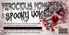 Ferocious Monsters & Spooky Voices