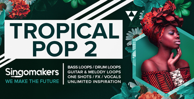 Singomakers tropical pop 2 bass loops drum guitar  one shots fx vocals unlimited inspiration 1000 512