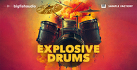 Big fish audio explosive drums banner artwork