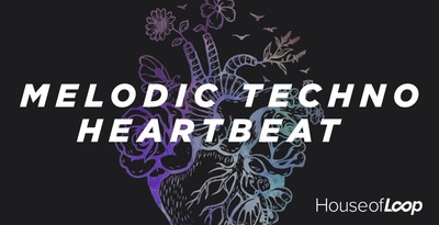 House of loop melodic techno heartbeat banner artwork