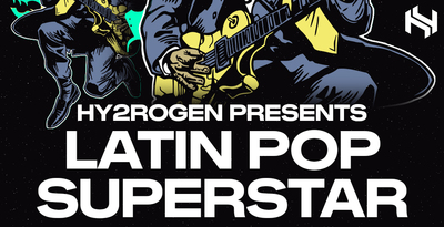 Hy2rogen latin pop superstar banner artwork