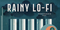 Famous audio rainy lo fi banner artwork