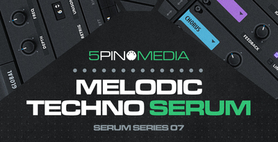 5pin media melodic techno serum banner artwork
