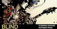 Blind audio stomping ground anthemic rock banner artwork