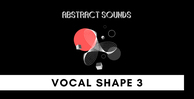 Abstract sounds vocal shape 3 banner artwork