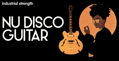 Industrial strength nu disco guitar banner artwork