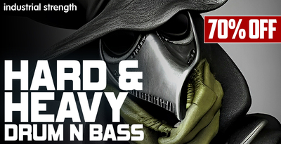 Industrial strength hard   heavy drum n bass bundle banner artwork