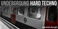 Industrial strength underground hard techno banner artwork