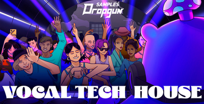 Dropgun samples vocal tech house banner artwork