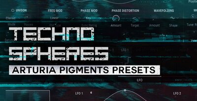 Resonance sound techno spheres arturia pigments presets banner artwork