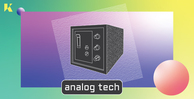 Konturi analog tech banner artwork