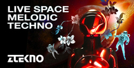 Ztekno live space melodic techno banner artwork