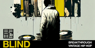 Blind audio breakthrough vintage hip hop banner artwork