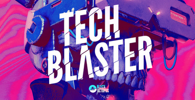 Black octopus sound tech blaster banner artwork