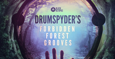 Black octopus sound drumspyder forbidden forest grooves banner artwrok