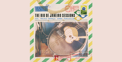 Rhythm paints the rio sessions samba percussion banner artwork