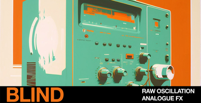 Blind audio raw oscillation analogue fx banner artwork