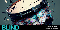 Blind audio corrupted glitch beats banner