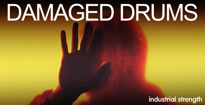 Industrial strength damaged drums banner