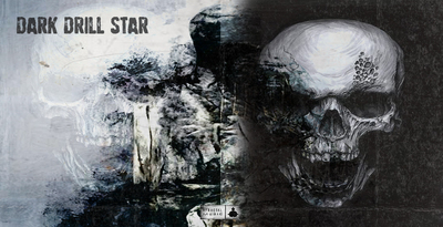 Bfractal music dark drill star banner