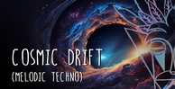 Mind flux cosmic drift melodic techno banner