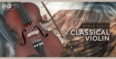 Earthtone classic violin banner