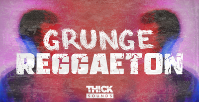 Thick sounds grunge reggaeton banner