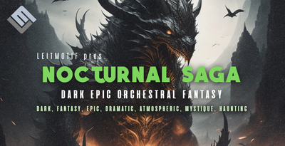 Leitmotif nocturnal saga dark epic orchestral fantasy banner
